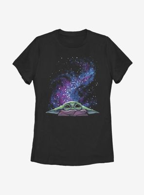 Star Wars The Mandalorian Child Galaxy Peak Womens T-Shirt