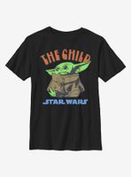 Star Wars The Mandalorian Child Bright Letters Youth T-Shirt