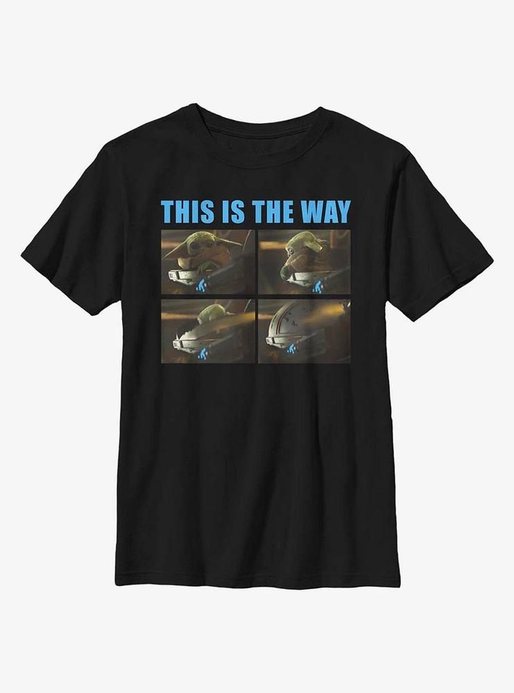 Star Wars The Mandalorian Child Closed Way Youth T-Shirt
