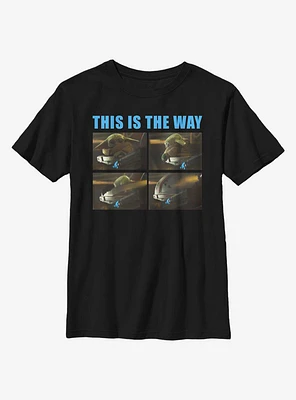 Star Wars The Mandalorian Child Closed Way Youth T-Shirt