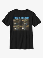 Star Wars The Mandalorian Child Closed Way Youth T-Shirt