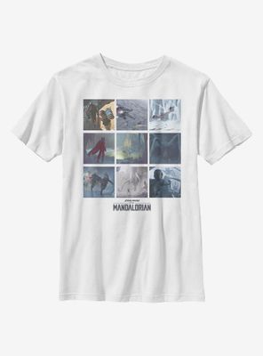 Star Wars The Mandalorian Mandomon Message Youth T-Shirt