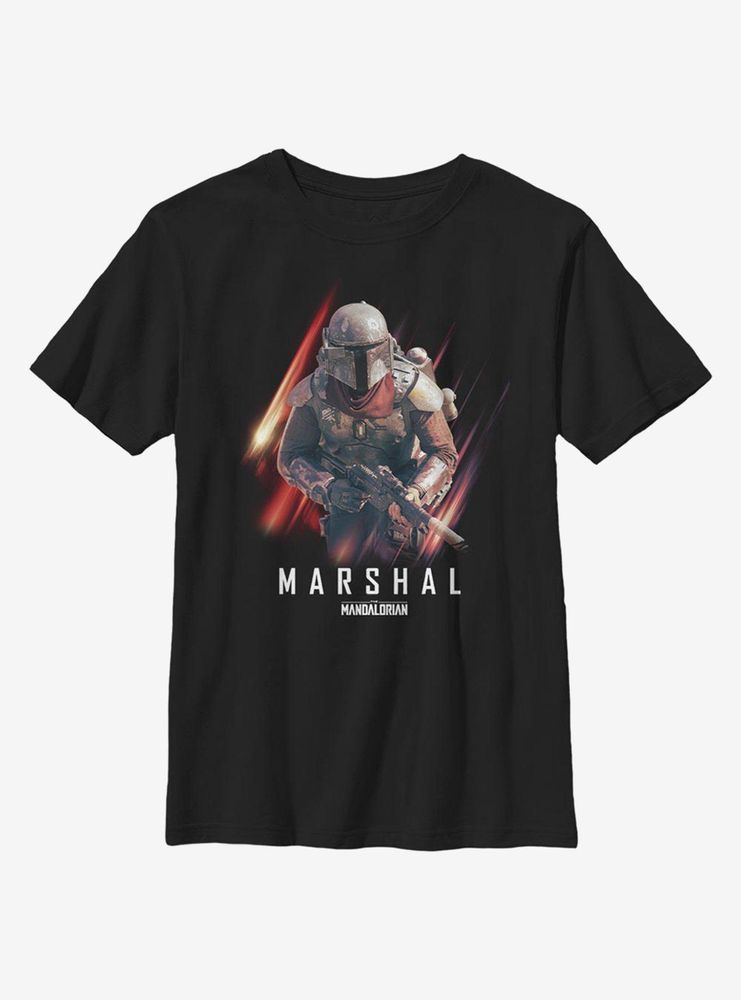 Star Wars The Mandalorian Marshal Action Youth T-Shirt