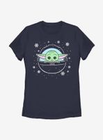 Star Wars The Mandalorian Snow Child Womens T-Shirt