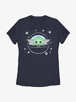 Star Wars The Mandalorian Snow Child Womens T-Shirt