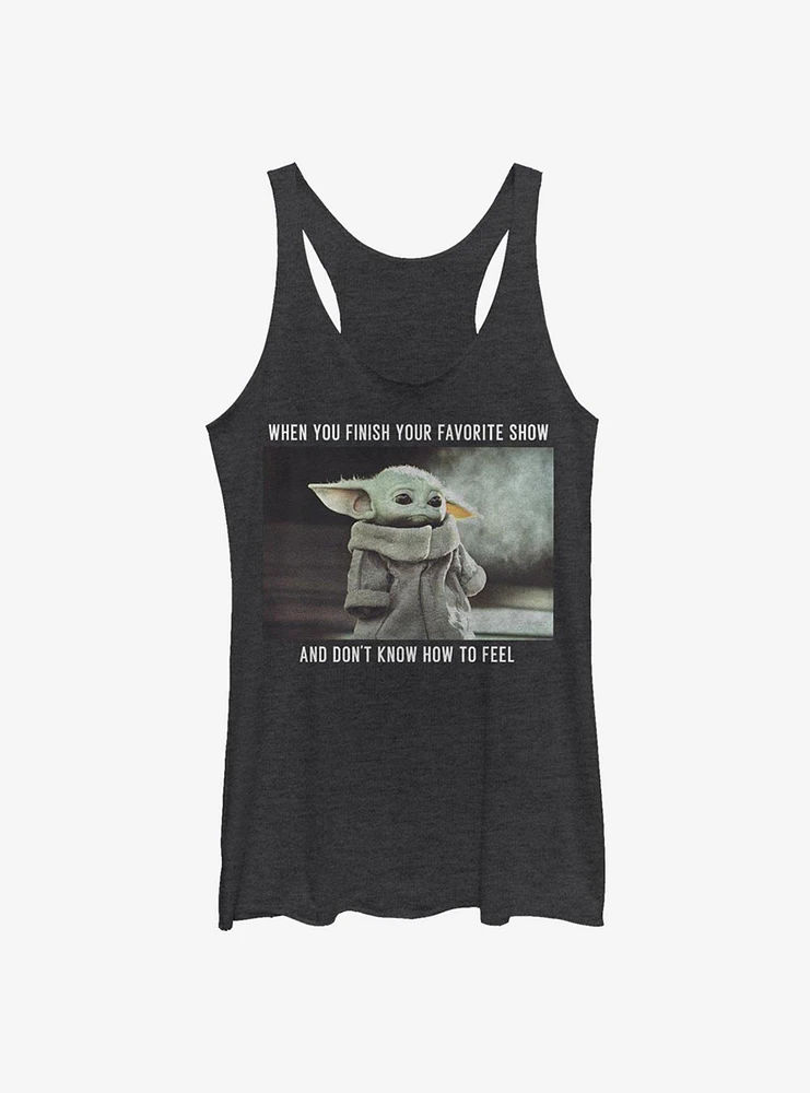 Star Wars The Mandalorian Child Favorite Show Meme Womens Tank Top