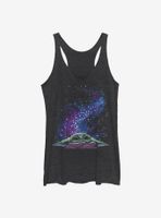 Star Wars The Mandalorian Child Galaxy Peak Womens Tank Top