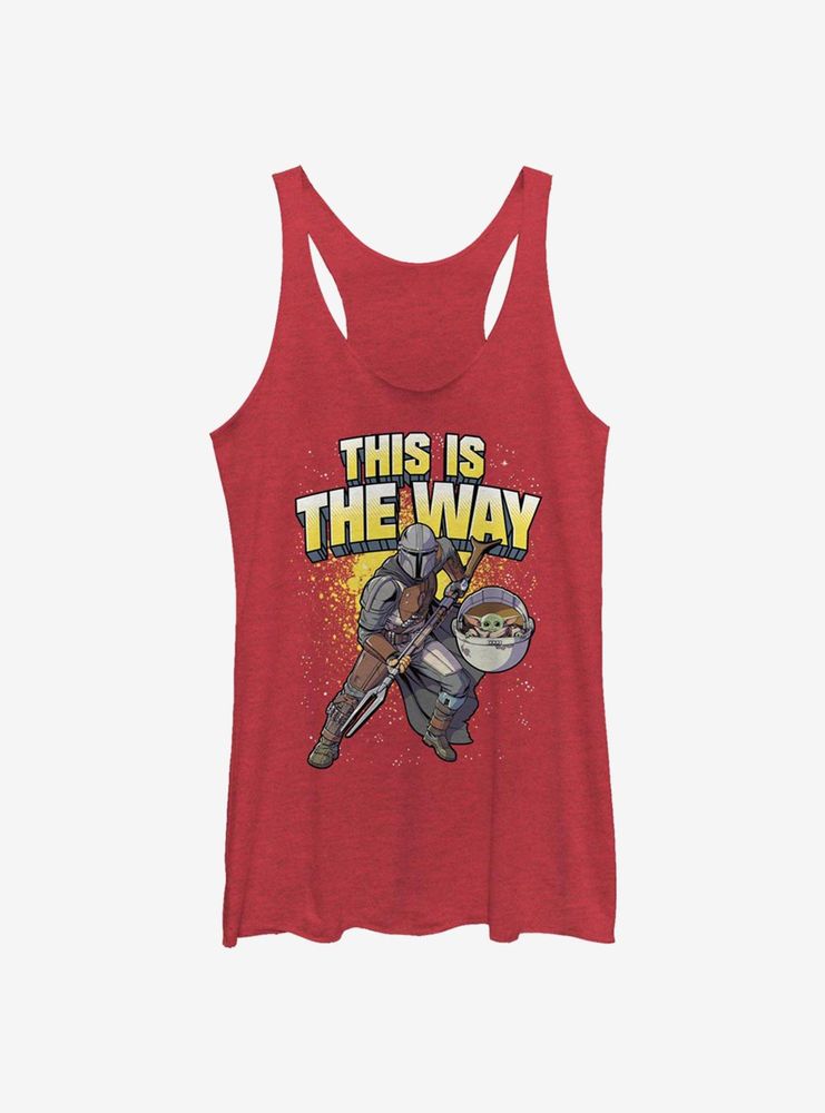 Star Wars The Mandalorian Child This Is Way Pose Womens Tank Top