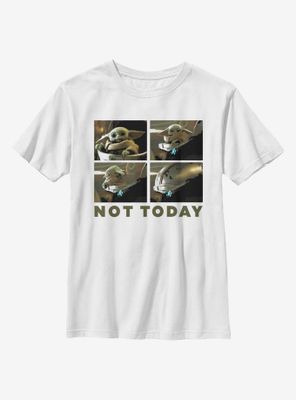 Star Wars The Mandalorian Child Not Today Youth T-Shirt