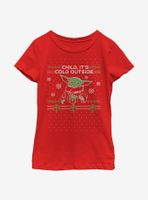 Star Wars The Mandalorian Child It's Cold Outside Youth Girls T-Shirt