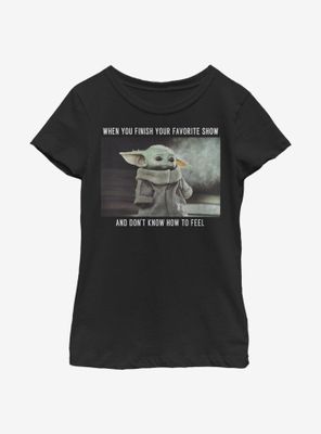 Star Wars The Mandalorian Child Favorite Show Meme Youth Girls T-Shirt