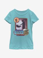 Star Wars The Mandalorian Child Retro Design Youth Girls T-Shirt