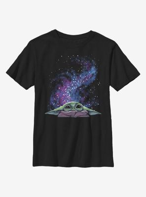 Star Wars The Mandalorian Child Galaxy Peak Youth T-Shirt