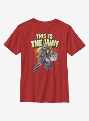 Star Wars The Mandalorian Child This Is Way Pose Youth T-Shirt