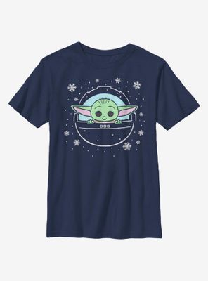 Star Wars The Mandalorian Snow Child Youth T-Shirt