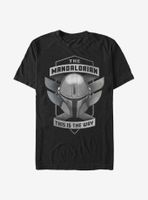 Star Wars The Mandalorian Helmet Emblem T-Shirt