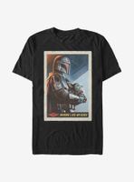 Star Wars The Mandalorian Where He Goes Poster T-Shirt