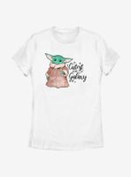 Star Wars The Mandalorian Child Watercolor  Womens T-Shirt