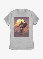 Star Wars The Mandalorian Child Desert Poster Womens T-Shirt