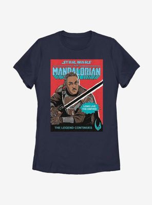 Star Wars The Mandalorian Long Live Poster Womens T-Shirt