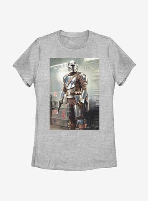 Star Wars The Mandalorian Stance Poster Womens T-Shirt