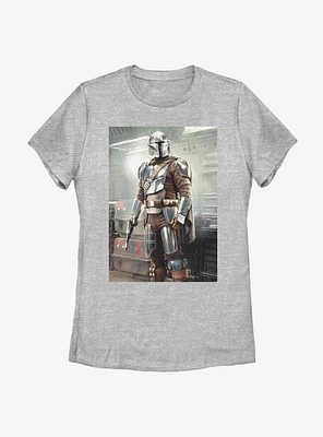 Star Wars The Mandalorian Stance Poster Womens T-Shirt