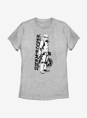 Star Wars The Mandalorian Storm Trooper Splatter Womens T-Shirt
