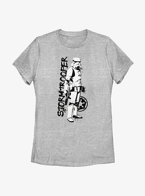 Star Wars The Mandalorian Storm Trooper Splatter Womens T-Shirt