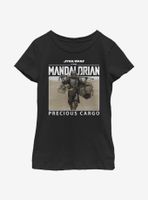 Star Wars The Mandalorian Mandomon Precious Cargo Walking Youth Girls T-Shirt