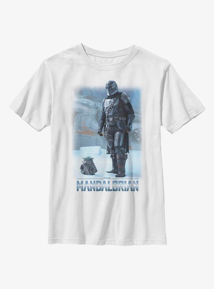 Star Wars The Mandalorian Mandomon Child Stance Youth T-Shirt