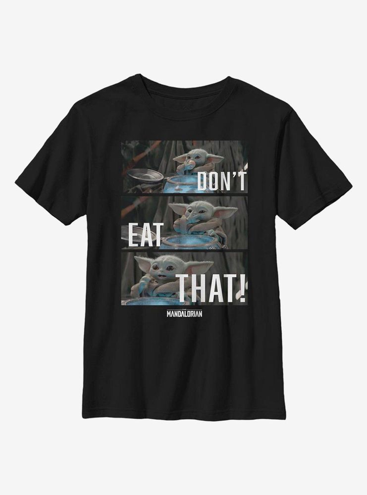 Star Wars The Mandalorian Mandomon Child Don't Eat That Youth T-Shirt