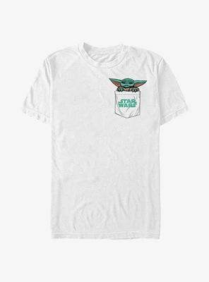 Star Wars The Mandalorian Child Cute Faux Pocket T-Shirt