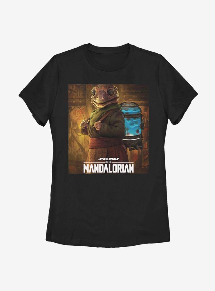 Star Wars The Mandalorian Frog Lady Poster Womens T-Shirt