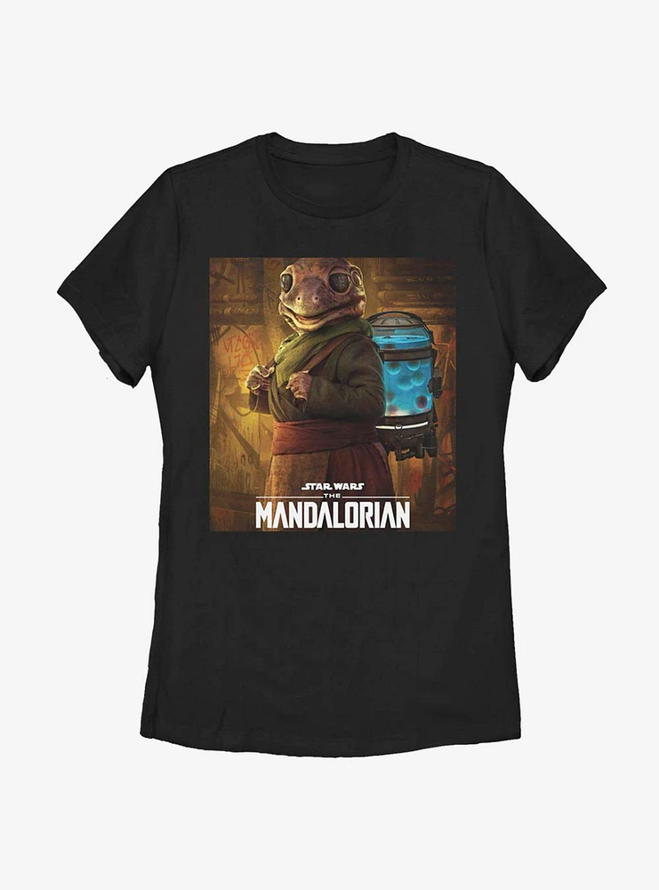 Star Wars The Mandalorian Frog Lady Poster Womens T-Shirt