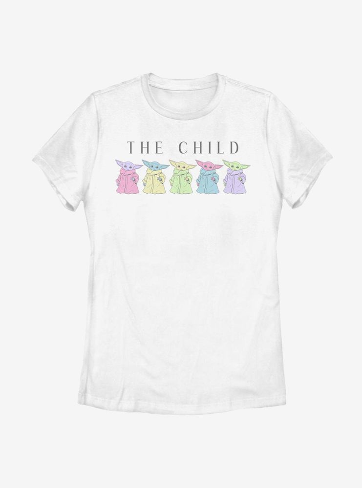 Star Wars The Mandalorian Child Colors Womens T-Shirt