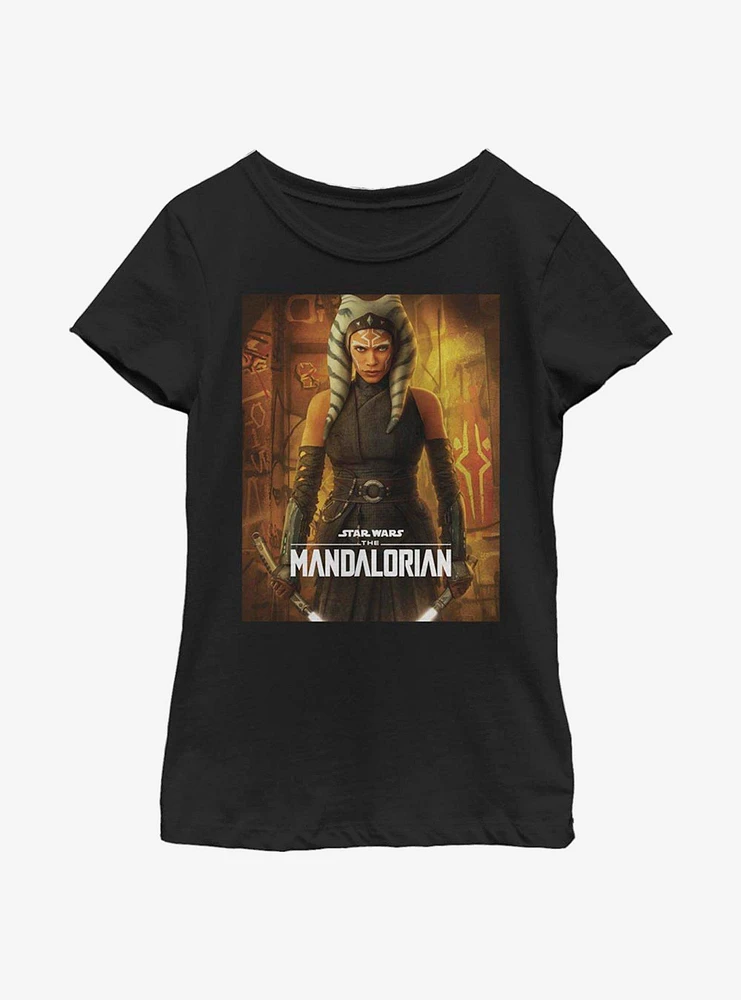 Star Wars The Mandalorian Ahsoka Poster Youth Girls T-Shirt