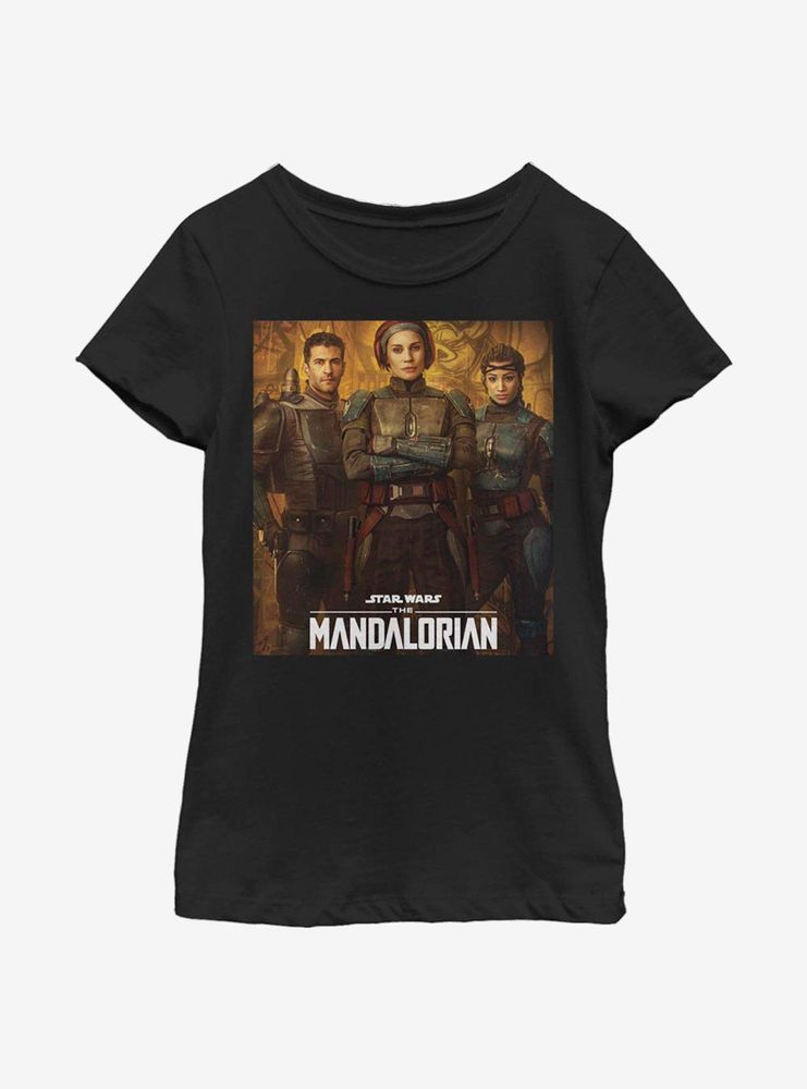 Star Wars The Mandalorian Bo-Katan Team Poster Youth Girls T-Shirt