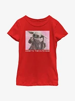 Star Wars The Mandalorian Child Cute Side Reach Youth Girls T-Shirt