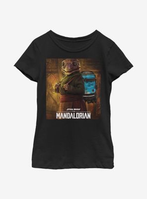 Star Wars The Mandalorian Frog Lady Poster Youth Girls T-Shirt