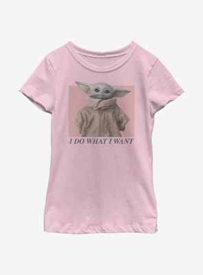Star Wars The Mandalorian Child I Do What Want Youth Girls T-Shirt