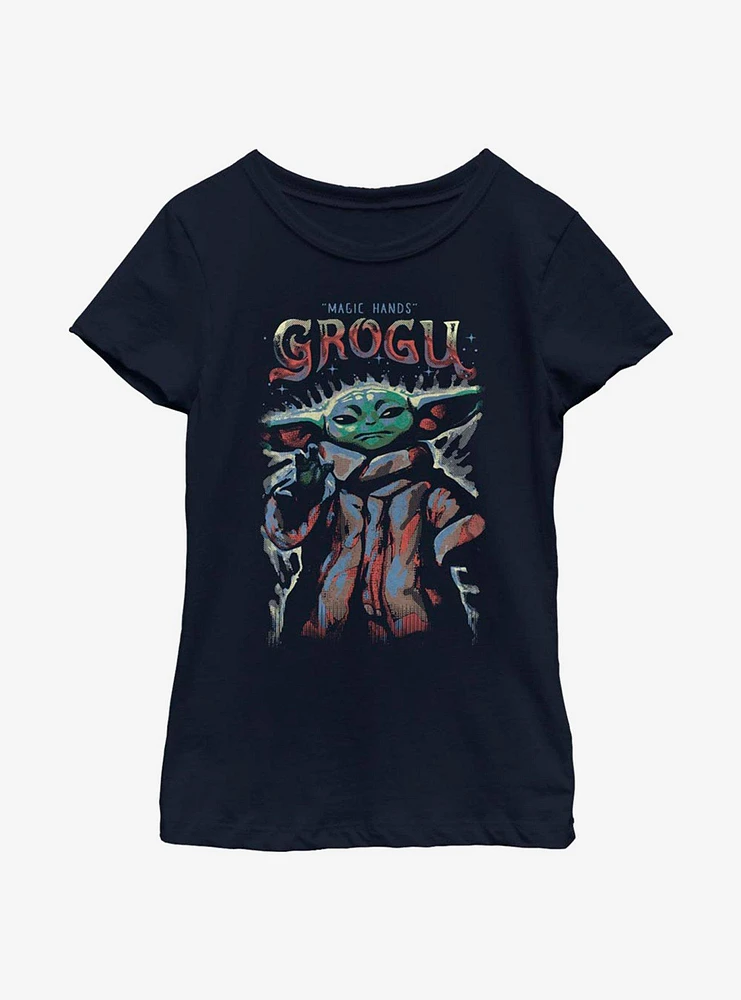 Star Wars The Mandalorian Child Magic Hands Youth Girls T-Shirt