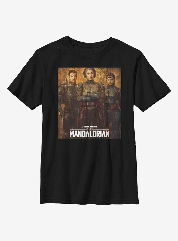 Star Wars The Mandalorian Bo-Katan Team Poster Youth T-Shirt