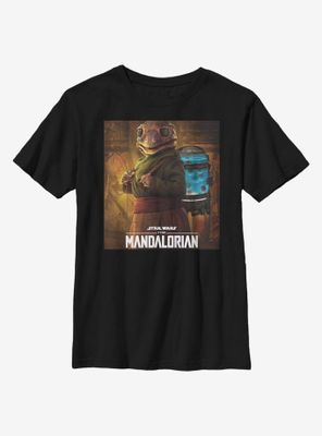 Star Wars The Mandalorian Frog Lady Poster Youth T-Shirt