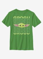 Star Wars The Mandalorian Child Big Face Youth T-Shirt