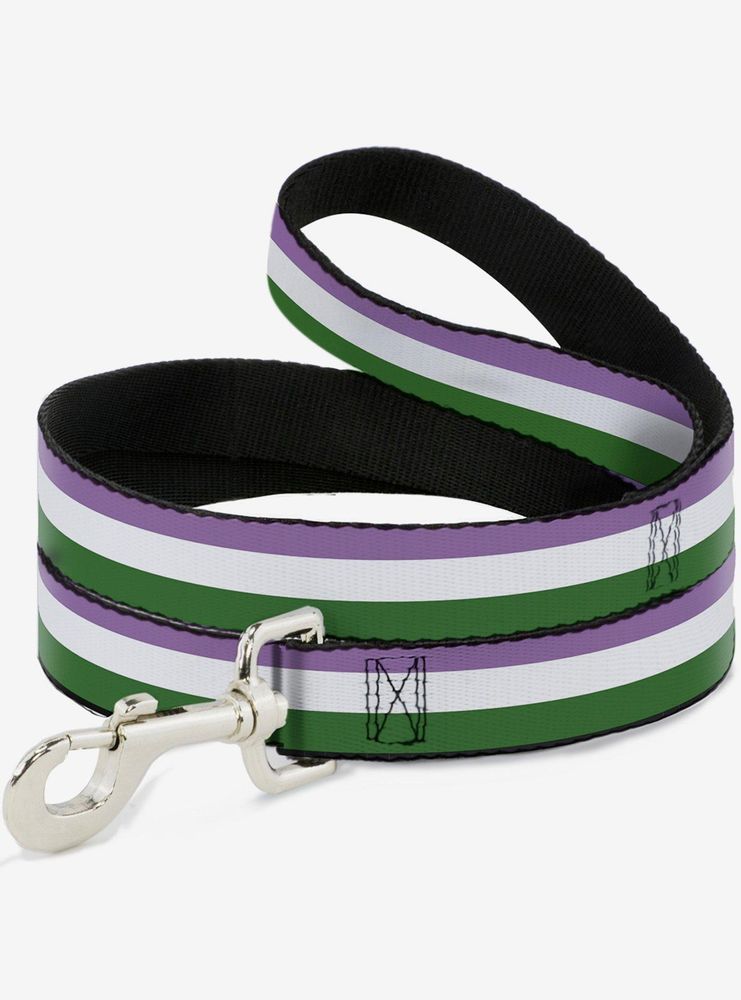 Genderqueer Flag Dog Leash