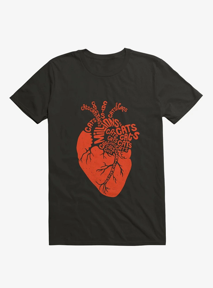 Anatomicat Heart Black T-Shirt