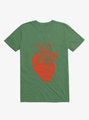 Anatomicat Heart Kelly Green T-Shirt