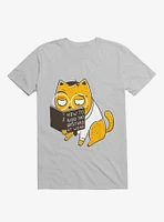 Avoid That Bastard At Work Cat Ice Grey T-Shirt