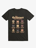 Greatest Bears Daddy Black T-Shirt