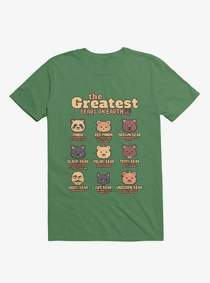 Greatest Bears Daddy Kelly Green T-Shirt
